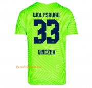 2021-22 Wolfsburg Home Soccer Jersey Shirt with Ginczek 33 printing