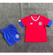 Kids 2022 FIFA World Cup Costa Rica Home Soccer Kits Shirt With Shorts