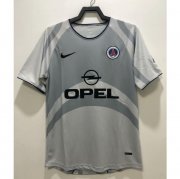 2001-02 PSG Retro Away Grey Soccer Jersey Shirt
