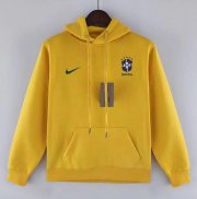2022 FIFA World Cup Brazil Yellow Hoodie Sweatshirt