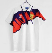 1991-93 Scotland Retro White Away Soccer Jersey Shirt