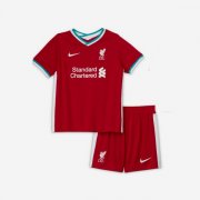 2020-21 Liverpool Kids Home Soccer Kits Shirt With Shorts