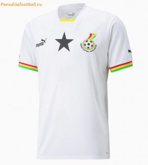 2022 World Cup Ghana Home Soccer Jersey Shirt