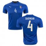 2016 Italy 4 Darmian Home Soccer Jersey