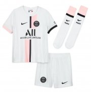 2021-22 PSG Kids Away Soccer Full Kits Shirt & Shorts & Socks