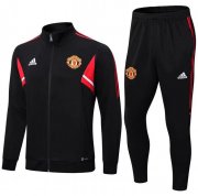 2022-23 Manchester United Black Training Kits Jacket with Pants