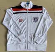 1980 England White Retro Training Jacket