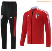 2021-22 Sao Paulo Red Training Kits Jacket with Pants