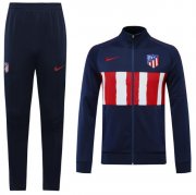 2020-21 Atletico Madrid Navy Red Training Kits Jacket with Pants