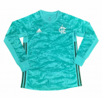 2019-20 FC Flamengo Long Sleeve Green Goalkeeper Soccer Jersey Shirt