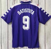 1998-99 Fiorentina Retro Home Soccer Jersey Shirt Batistuta #9
