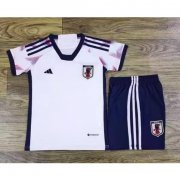 Kids Japan 2022 FIFA World Cup Away Soccer Kits Shirt With Shorts