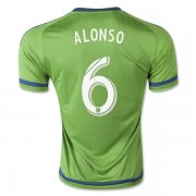 2015-16 Seattle Sounders ALONSO #6 Home Soccer Jersey