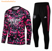 2021-22 Arsenal Pink Red Training Kits Sweat Shirt with Pants