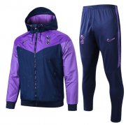 19-20 Tottenham Hotspur Purple Navy Windbreaker Jacket with Pants