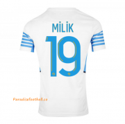 2021-22 Marseille Home Soccer Jersey Shirt with MILIK 19 printing
