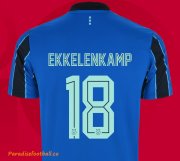 2021-22 Ajax Away Soccer Jersey Shirt with Ekkelenkamp 18 printing