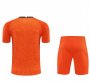 2020-21 Chelsea Goalkeeper Orange Soccer Jersey Kits (Shirt+Shorts)