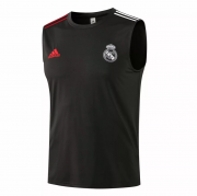 2021-22 Real Madrid Black Soccer Vest T-Shirt