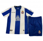 Kids RCD Espanyol 2018/19 Home Soccer Shirt With Shorts