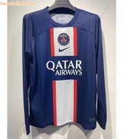 2022-23 PSG Long Sleeve Home Soccer Jersey Shirt