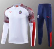 2019-20 Chivas White Sweat Shirt Training Kits With Pants