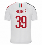 2019-20 AC Milan Away Soccer Jersey Shirt PAQUETÁ 39