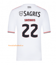 2021-22 Benfica Away Soccer Jersey Shirt with Samaris 22 printing