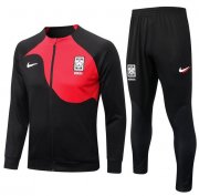 2022 FIFA World Cup Korea Black Red Training Kits Jacket with Pants
