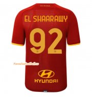 2021-22 AS Roma Home Soccer Jersey Shirt with EL SHAARAWY 92 printing