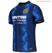 2021-22 Inter Milan Home Soccer Jersey Shirt Player Version