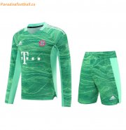 2021-22 Bayern Munich Green Long Sleeve Goalkeeper Soccer Kit (Shirt+Shorts)