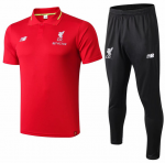 2018-19 Liverpool Red Polo Kits Shirt + Pants