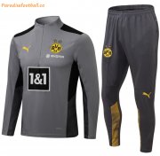2021-22 Dortmund Grey Training Kits Sweatshirt with Pants