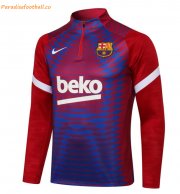 2021-22 Barcelona Red Blue Training Sweatshirt