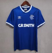 1984-87 Rangers Retro Blue Home Soccer Jersey Shirt