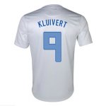 2013 Netherlands #9 Kluivert Away White Jersey Shirt