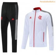 2021-22 Flamengo White Training Kits Jacket with Pants