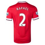Manchester United 14/15 RAFAEL #2 Home Soccer Jersey