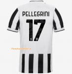 2021-22 Juventus Home Soccer Jersey Shirt with PELLEGRINI 17 printing