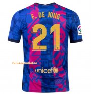 2021-22 Barcelona Third Away Soccer Jersey Shirt with FRENKIE DE JONG 21 printing