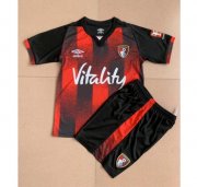 Kids Bournemouth 2020-21 Home Soccer Shirt With Shorts