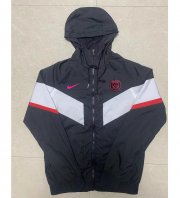 2022-23 PSG Black Hoodie Winidbreaker Jacket