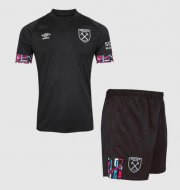 2022-23 West Ham United Kids Away Soccer Kits Shirt With Shorts