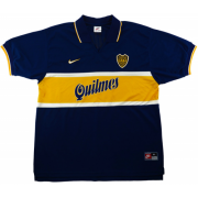 97-98 Boca Juniors Retro Home Soccer Jersey Shirt