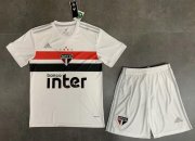 Kids Sao Paulo 2020-21 Home Soccer Shirt With Shorts