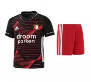 2020-21 Feyenoord Kids Away Soccer Kits Shirt With Shorts