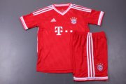 Kids Bayern Munich 13/14 Home Whole Kit(Shirt+shorts)