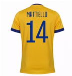 2017-18 Juventus Mattiello #14 Away Soccer Jersey