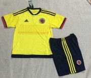 Kids Colombia 2015/16 Home Soccer Kit(Shorts+Shirt)